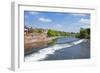 Chester Weir Crossing the River Dee at Chester, Cheshire, England, United Kingdom, Europe-Neale Clark-Framed Photographic Print