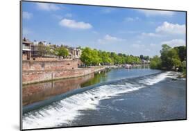 Chester Weir Crossing the River Dee at Chester, Cheshire, England, United Kingdom, Europe-Neale Clark-Mounted Photographic Print