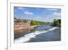 Chester Weir Crossing the River Dee at Chester, Cheshire, England, United Kingdom, Europe-Neale Clark-Framed Photographic Print