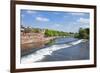 Chester Weir Crossing the River Dee at Chester, Cheshire, England, United Kingdom, Europe-Neale Clark-Framed Photographic Print