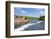 Chester Weir Crossing the River Dee at Chester, Cheshire, England, United Kingdom, Europe-Neale Clark-Framed Photographic Print