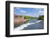 Chester Weir Crossing the River Dee at Chester, Cheshire, England, United Kingdom, Europe-Neale Clark-Framed Photographic Print