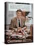 Chesterfield Cigarette Advertisement Featuring Ronald Reagan-null-Stretched Canvas