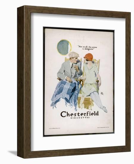 Chesterfield Cigarettes, Mind if I Smoke?-Joseph Trellor-Framed Art Print