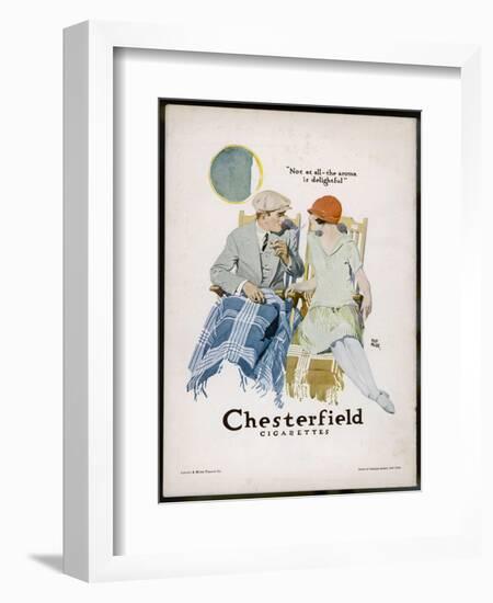 Chesterfield Cigarettes, Mind if I Smoke?-Joseph Trellor-Framed Art Print