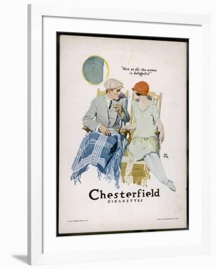 Chesterfield Cigarettes, Mind if I Smoke?-Joseph Trellor-Framed Art Print