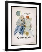 Chesterfield Cigarettes, Mind if I Smoke?-Joseph Trellor-Framed Art Print