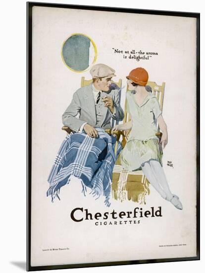 Chesterfield Cigarettes, Mind if I Smoke?-Joseph Trellor-Mounted Art Print