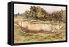 Chesters Bath House from the South West-Charles Richardson-Framed Stretched Canvas