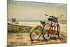 Chestertown, Maryland - Bicycles and Beach Scene-Lantern Press-Mounted Art Print