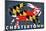 Chestertown, Maryland - Crab Flag-Lantern Press-Mounted Art Print