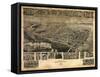 Chestertown, Maryland - Panoramic Map-Lantern Press-Framed Stretched Canvas