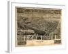 Chestertown, Maryland - Panoramic Map-Lantern Press-Framed Art Print