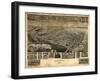 Chestertown, Maryland - Panoramic Map-Lantern Press-Framed Art Print