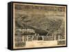 Chestertown, Maryland - Panoramic Map-Lantern Press-Framed Stretched Canvas