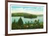 Chestertown, New York - View of Loon Lake and Blythewood Island-Lantern Press-Framed Art Print