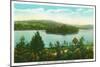 Chestertown, New York - View of Loon Lake and Blythewood Island-Lantern Press-Mounted Art Print