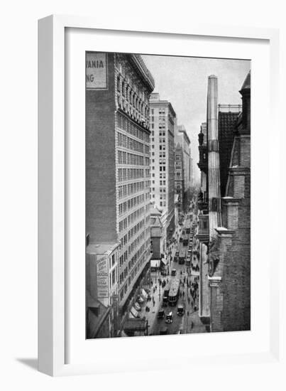 Chestnut Street, Philadelphia, Pennsylvania, USA, C1930S-Ewing Galloway-Framed Giclee Print