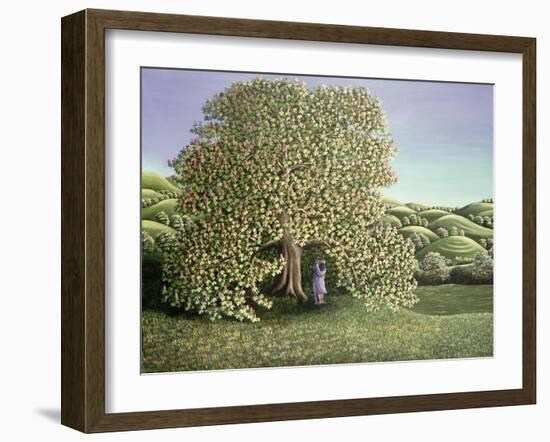 Chestnut Tree and Lovers, 1986-Liz Wright-Framed Giclee Print