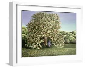 Chestnut Tree and Lovers, 1986-Liz Wright-Framed Giclee Print