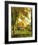 Chestnut Trees and Farm, Jas De Bouffan-Paul Cézanne-Framed Art Print