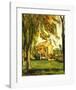 Chestnut Trees and Farm, Jas De Bouffan-Paul Cézanne-Framed Art Print