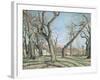 Chestnut Trees at Louveciennes, 1872-Camille Pissarro-Framed Giclee Print