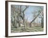 Chestnut Trees at Louveciennes, 1872-Camille Pissarro-Framed Giclee Print
