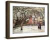 Chestnut Trees at Louveciennes, circa 1871-2-Camille Pissarro-Framed Giclee Print