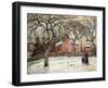 Chestnut Trees at Louveciennes, circa 1871-2-Camille Pissarro-Framed Giclee Print