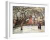 Chestnut Trees at Louveciennes, circa 1871-2-Camille Pissarro-Framed Giclee Print