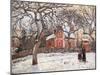 Chestnut Trees at Louveciennes-Camille Pissarro-Mounted Art Print
