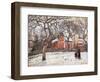 Chestnut Trees at Louveciennes-Camille Pissarro-Framed Art Print