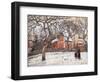 Chestnut Trees at Louveciennes-Camille Pissarro-Framed Art Print