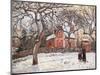 Chestnut Trees at Louveciennes-Camille Pissarro-Mounted Art Print