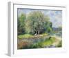 Chestnut Trees in Bloom-Pierre-Auguste Renoir-Framed Premium Giclee Print