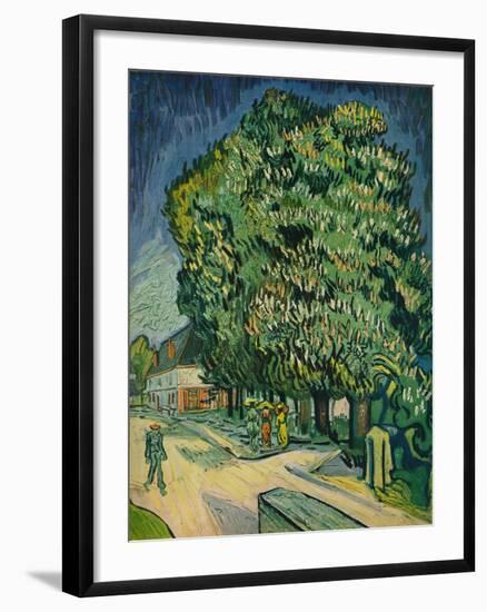 'Chestnut Trees in Blossom', 1890-Vincent van Gogh-Framed Giclee Print