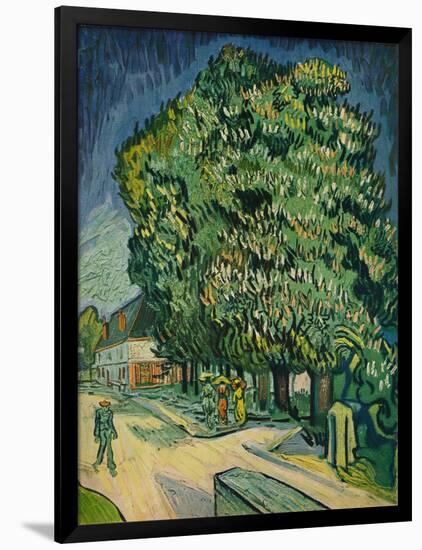 'Chestnut Trees in Blossom', 1890-Vincent van Gogh-Framed Giclee Print