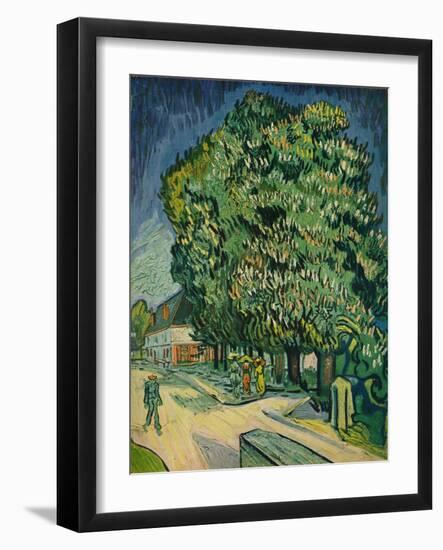 'Chestnut Trees in Blossom', 1890-Vincent van Gogh-Framed Giclee Print