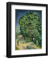 'Chestnut Trees in Blossom', 1890-Vincent van Gogh-Framed Premium Giclee Print