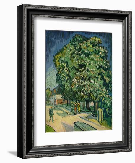 'Chestnut Trees in Blossom', 1890-Vincent van Gogh-Framed Giclee Print