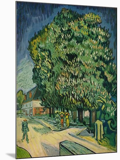 'Chestnut Trees in Blossom', 1890-Vincent van Gogh-Mounted Giclee Print