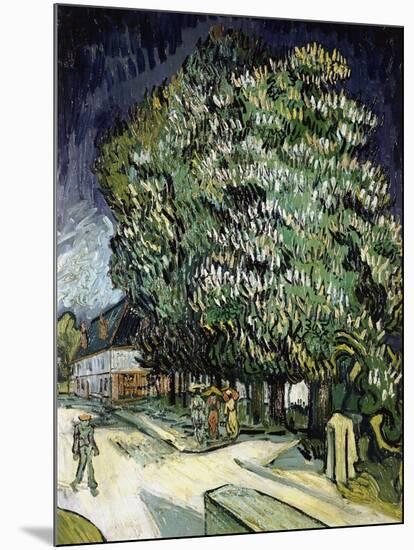 Chestnut Trees in Blossom, Auvers-Sur-Oise, 1890-Vincent van Gogh-Mounted Giclee Print