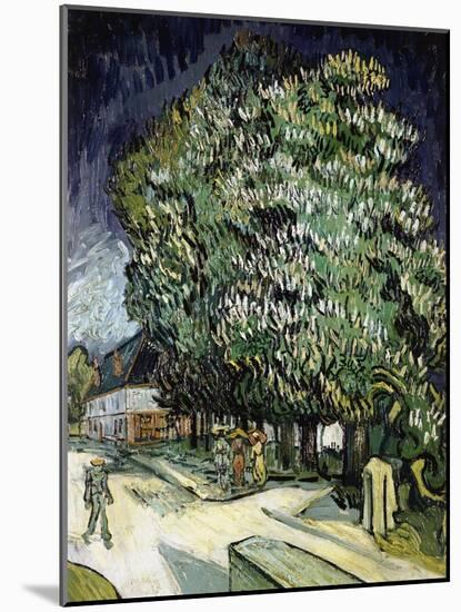 Chestnut Trees in Blossom, Auvers-Sur-Oise, 1890-Vincent van Gogh-Mounted Giclee Print