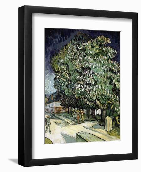 Chestnut Trees in Blossom-Vincent van Gogh-Framed Premium Giclee Print
