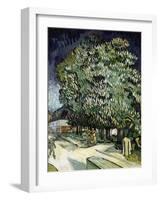 Chestnut Trees in Blossom-Vincent van Gogh-Framed Giclee Print