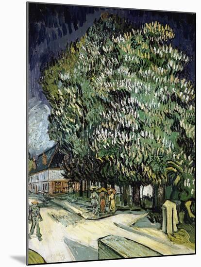 Chestnut Trees in Blossom-Vincent van Gogh-Mounted Giclee Print