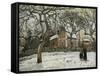Chestnut Trees in Louveciennes, c.1872-Camille Pissarro-Framed Stretched Canvas