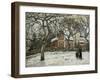 Chestnut Trees in Louveciennes, c.1872-Camille Pissarro-Framed Giclee Print