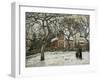 Chestnut Trees in Louveciennes, c.1872-Camille Pissarro-Framed Giclee Print